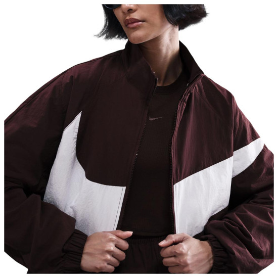 Nike Γυναικείο μπουφάν Logo Oversized Woven Track Jacket Nike Γυναικείο μπουφάν Logo Oversized Woven Track Jacket